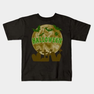 Halloween Full Moon Party Kids T-Shirt